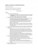 Modelo cognitivo comportamental