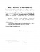 EMPRESA TRAMPORTES “25 DE NOVIEMBRE” SRL.