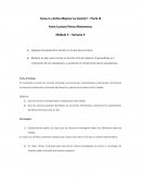 Tarea 3: ¿Cómo Mejorar su lección? – Parte III