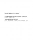 TEMA: CARRERE MATEMATICA.