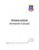 Glosario Formación Cultural