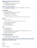 Defina en 4 aspectos de la carta circular