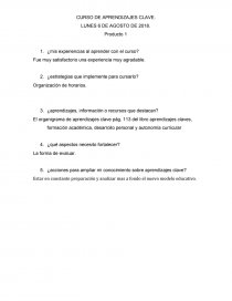 CURSO DE APRENDIZAJES CLAVE.. Página 1