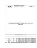 Procedimiento de Prueba Hidrostatica