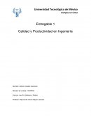 Calidad y Productividad en Ingenieria
