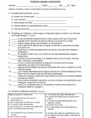 Prueba Narraciones Extraordinarias Prueba de Lenguaje y Comunicación