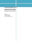 Habilidades del administrador Actividad 2, Administración 2