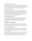 Definición de empresa y economía