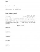 Minuta accion de tutela