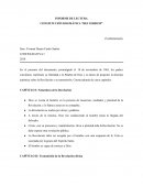 INFORME DE LECTURA CONSTITUCIÓN DOGMÁTICA “DEI VERBUM”