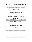 Reflexiones sobre modelos educativos