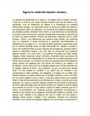 Ágora la caída del imperio romano.