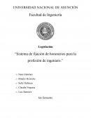 Sistema de Fijación de Honorarios Ingenieros