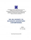 El rol del Docente y del estudiante contemporaneo