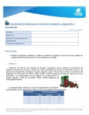 Resolviendo problemas de redes de transporte, asignación y transbordo