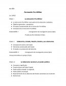 La educación Pre-Militar