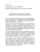 ENSAYO ESCUELAS FILOSOFICAS Y CAMBIOS PARADIGMATICOS Y CAMBIOS PARADIGMATICOS 1