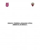 Pobreza - Legalidad - Etica Ambiental