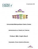 Administración en Gestión de Talentos Cuatrimestre