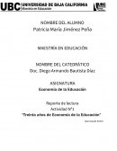Actividad Economía de la educación