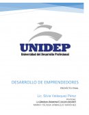 DESARROLLO DE EMPRENDEDORES CARACTERISTICAS DE LA EMPRESA: