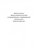 Proyecto final .FUNDAMENTOS DE LA ADMINISTRACIÓN