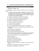 PRACTICAS DE GENERALIDADES DE LA ADMINISTRACIÓN