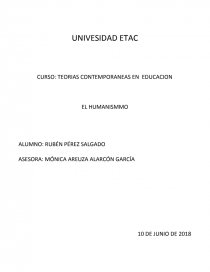CURSO: TEORIAS CONTEMPORANEAS EN EDUCACION. Página 1