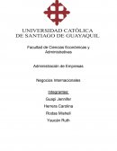 Administración de Empresas Negocios Internacionales
