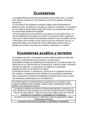 Ecosistemas - Trabajo