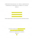 COMPORTAMIENTO ORGANIZACIONAL DEL PERSONAL ADMINISTRATIVO DE LOS PROGRAMAS DE ADMINISTRACIÓN DE EMPRESAS EN LA CIUDAD DE MEDELLIN