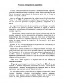 Proceso Migratorio Argentino