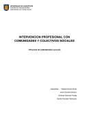 TIPOLOGIA DE COMUNIDADES LOCALES