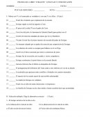 PRUEBA DEL LIBRO “CORAZON” LENGUAJE Y COMUNICACIÓN