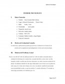 INFORME PSICOLÓGICO EJEMPLO