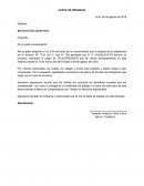CARTA DE RENUNCIA