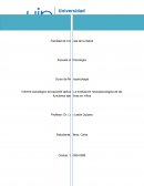 Informe psicológico de paciente aplicado a evaluación neuropsicológica de las funciones ejecutivas en niños