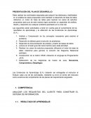 PRESENTACIÓN DEL PLAN DE DESARROLLO: