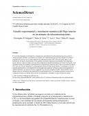 Estudio experimental y simulación numérica del flujo interior en un armario de telecomunicaciones