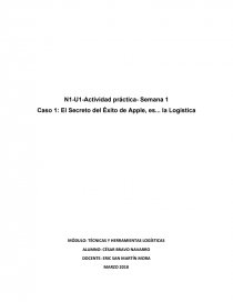 Ensayo Logística Apple. Página 1