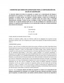 CONFIGURACION DEL DELITO DE USURPACION