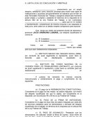 EXPEDIENTE NÚMERO: DEMANDA LA INDEMNIZACIÓN CONSTITUCIONAL.