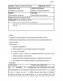 Administración de proyectos - Actividad