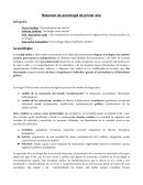 Resumen de sociología de primer año
