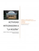Actividad integradora “La reseña” Analizar y escribir para comunicarse en diferentes contextos