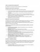 ¿Qué es el comportamiento organizacional?