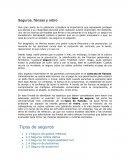 Seguros, fianzas y retiro