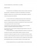 PLAN DE TRABAJO DE LA CONVIVENCIA Y VALORES