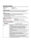 Descriptora de puesto