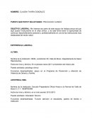 Curriculum puesto solicitado PSICOLOGO CLINICO